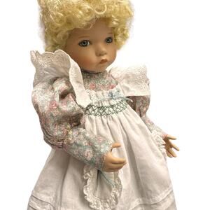 Vintage Dianna Effner Porcelain Doll Mary Mary Quite Contrary Mother Goose 1990